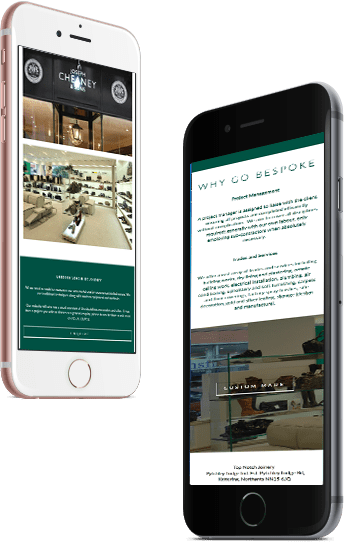 How the Top Notch site looks on mobile