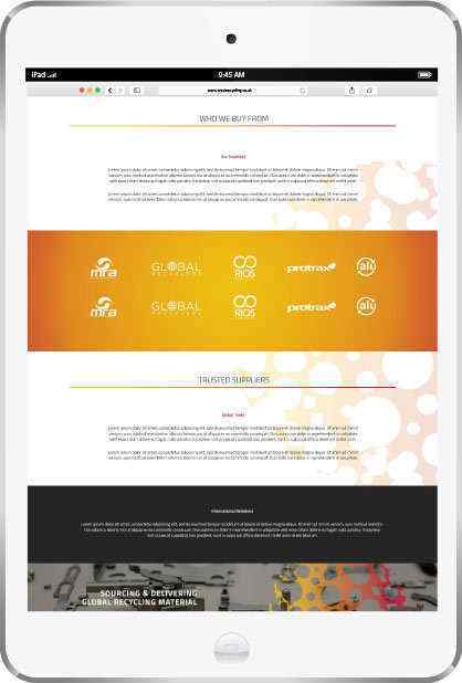 Tablet example of the West Recycling website